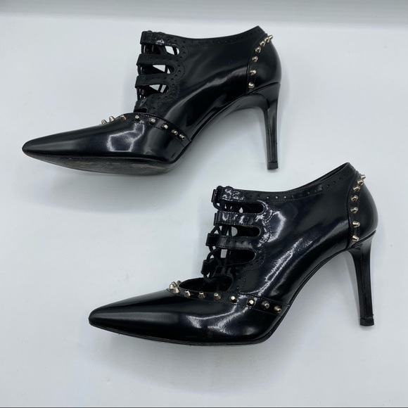 Saint Laurent Black Studded Heels - Picture 3 of 10